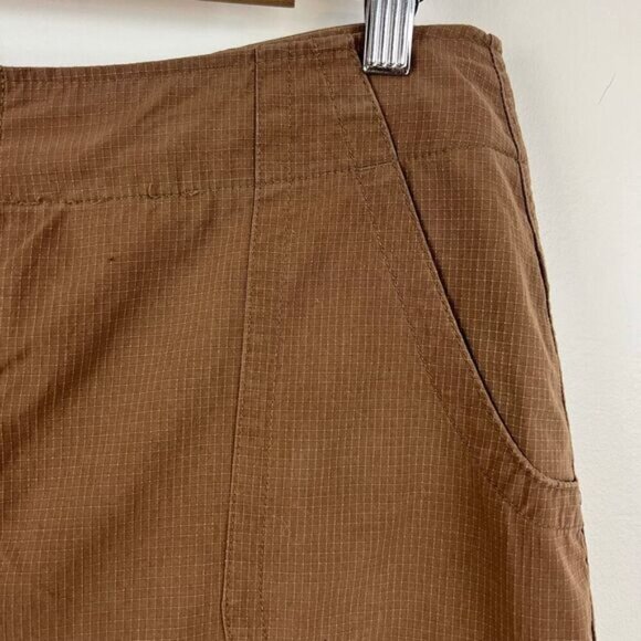 The North Face TNF Women's Size 10 Brown Button Fly Skirt Skort Outdoors Mini - Picture 7 of 13